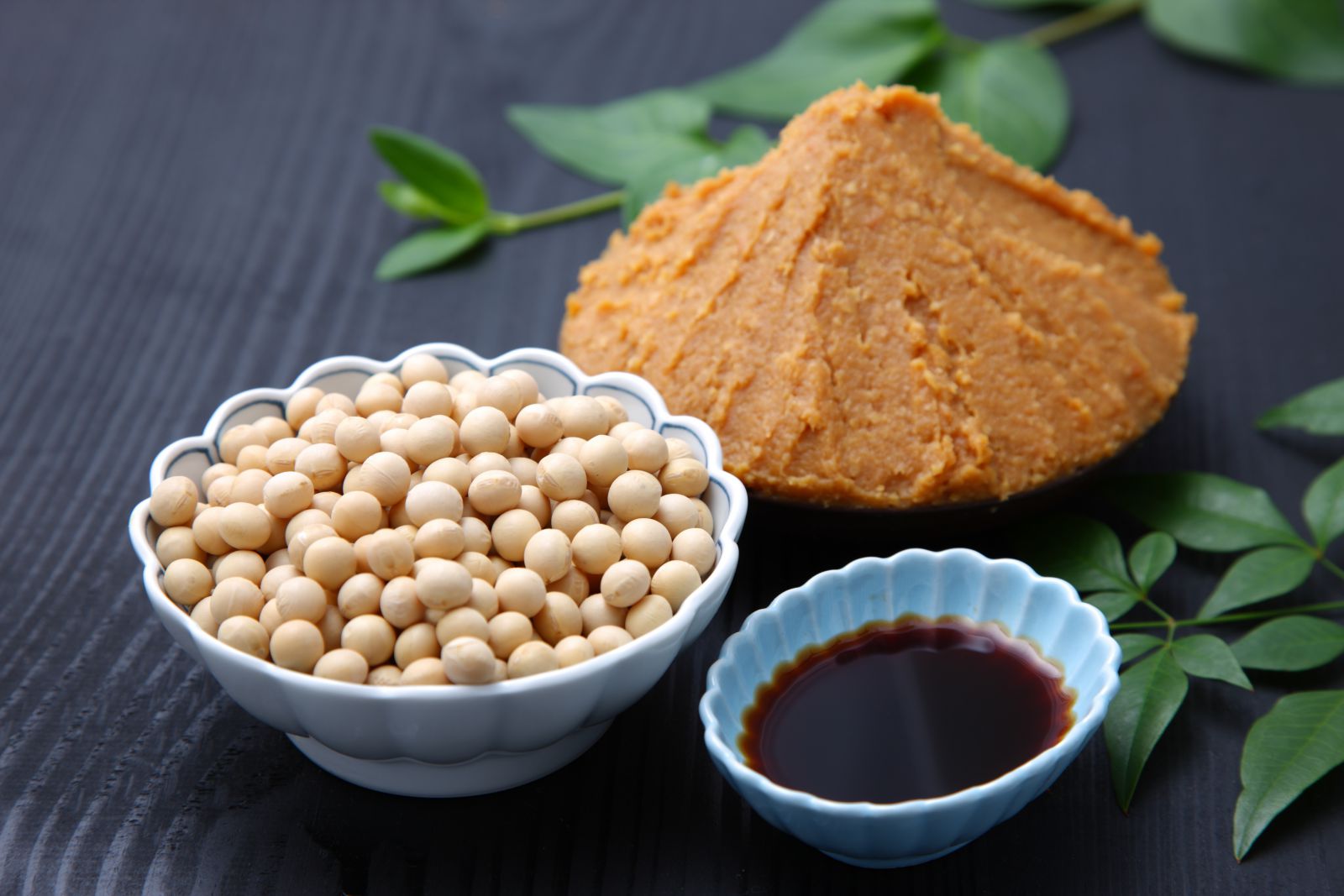 大豆と味噌、醤油